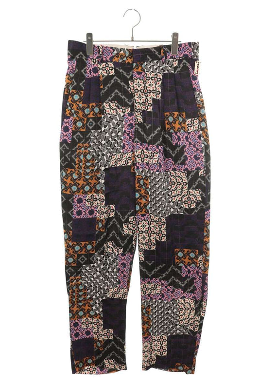 TANAKA Patchwork Silk Trousers Multi Size 29