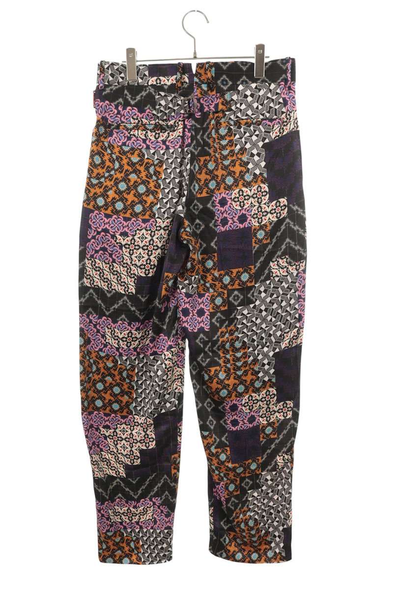 TANAKA Patchwork Silk Trousers Multi Size 29