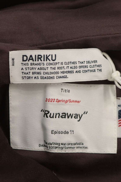 DAIRIKU 23SS Bondage Track Pants Brown Size M