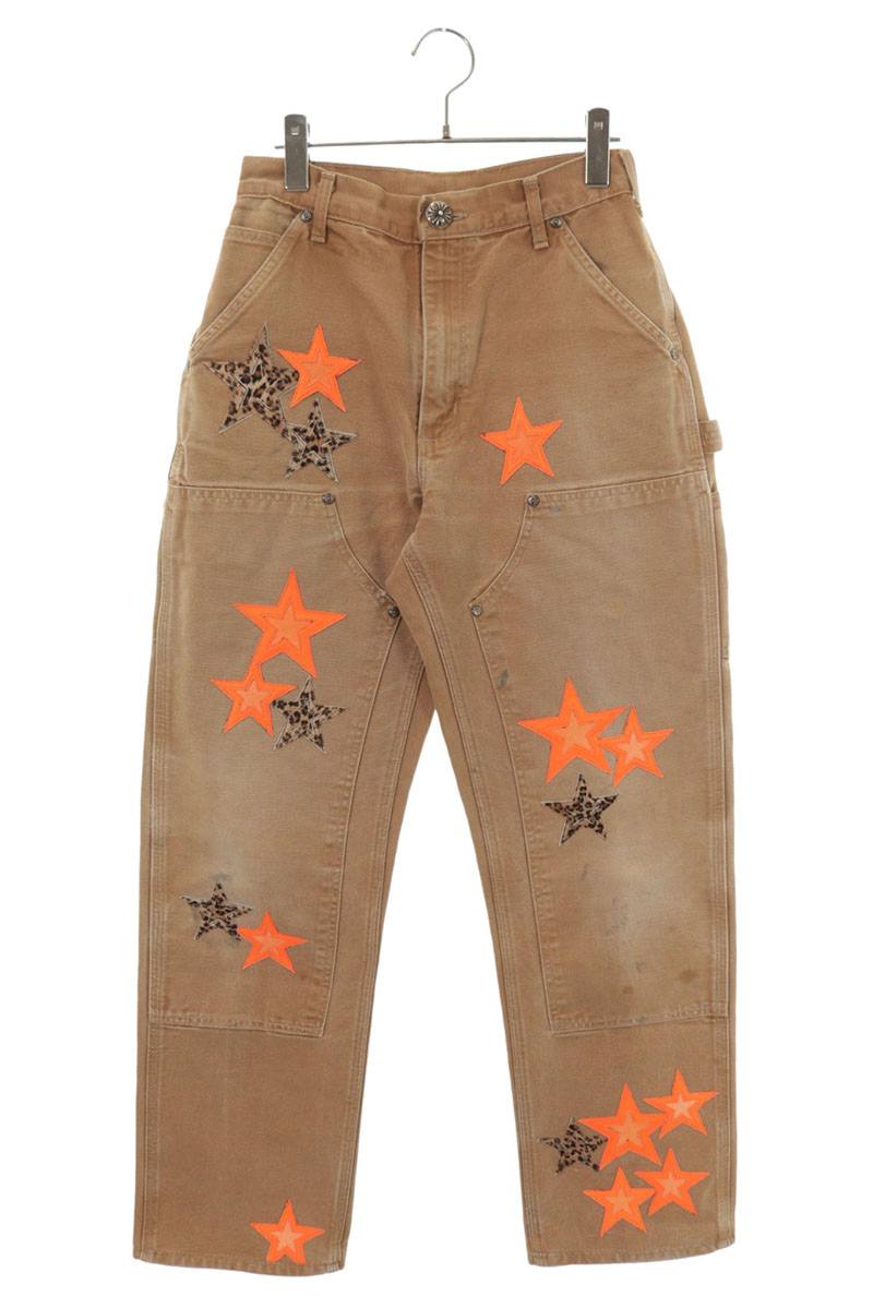 Chrome Hearts VNTG CAHRTT DBL KNEE Star Patch Pants Size 28