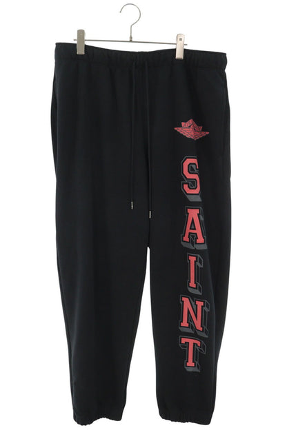 SAINT MICHAEL 26SS xJORDAN Logo Sweatpants Black Size L