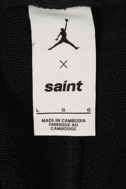 SAINT MICHAEL 26SS xJORDAN Logo Sweatpants Black Size L