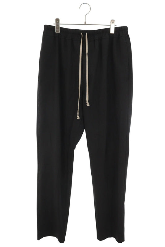 Rick Owens Drawstring Slim Wool Blend Pants Black Size 52