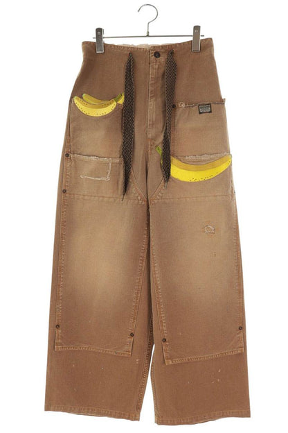KAPITAL Banana Patchwork Double Knee Pants Brown Size 2