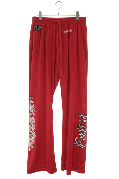 Chrome Hearts Red CH Print Mesh Varsity Pants Size L