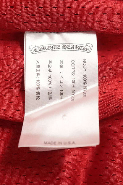 Chrome Hearts Red CH Print Mesh Varsity Pants Size L