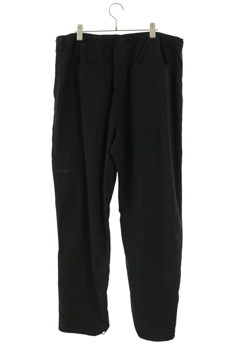 LOUISVUITTON 26AW Black Nylon Drawstring Pants Size 58