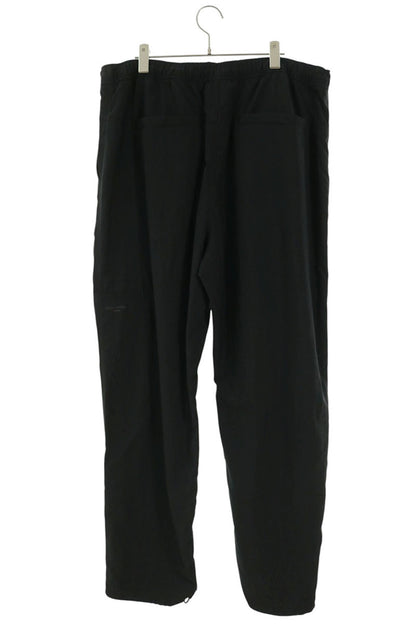 LOUISVUITTON 26AW Black Nylon Drawstring Pants Size 58