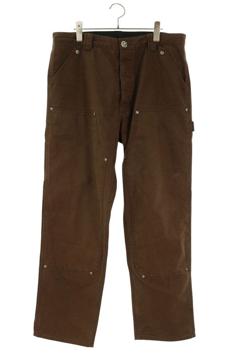 Chrome Hearts Brown Carpenter Double Knee Pants Size 34