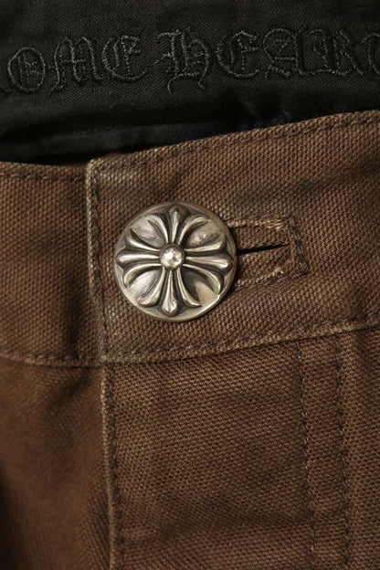 Chrome Hearts Brown Carpenter Double Knee Pants Size 34