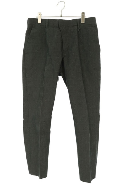 LOUISVUITTON 22AW Gray Monogram Tapered Slacks Size 42