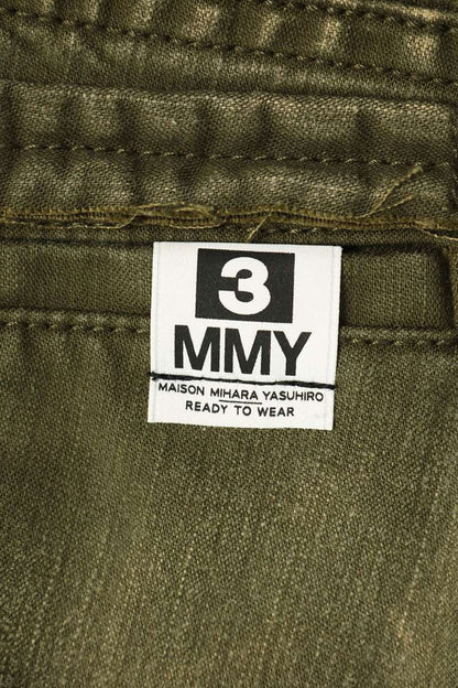 MIHARAYASUHIRO 25AW Cotton Satin Cargo Pants Green Size 48
