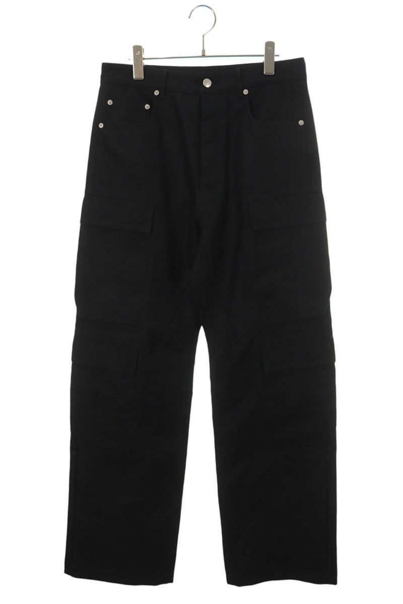 Rick Owens 26SS Black Geth Cargo Pants Size 29