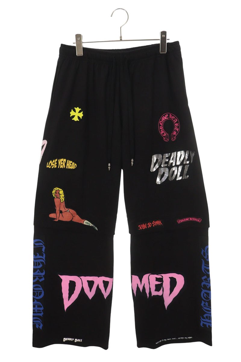 Chrome Hearts Deadly Doll Sweatpants Black Size M