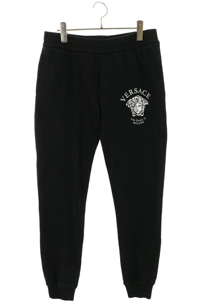 Versace Medusa Logo Cotton Joggers Black Size S