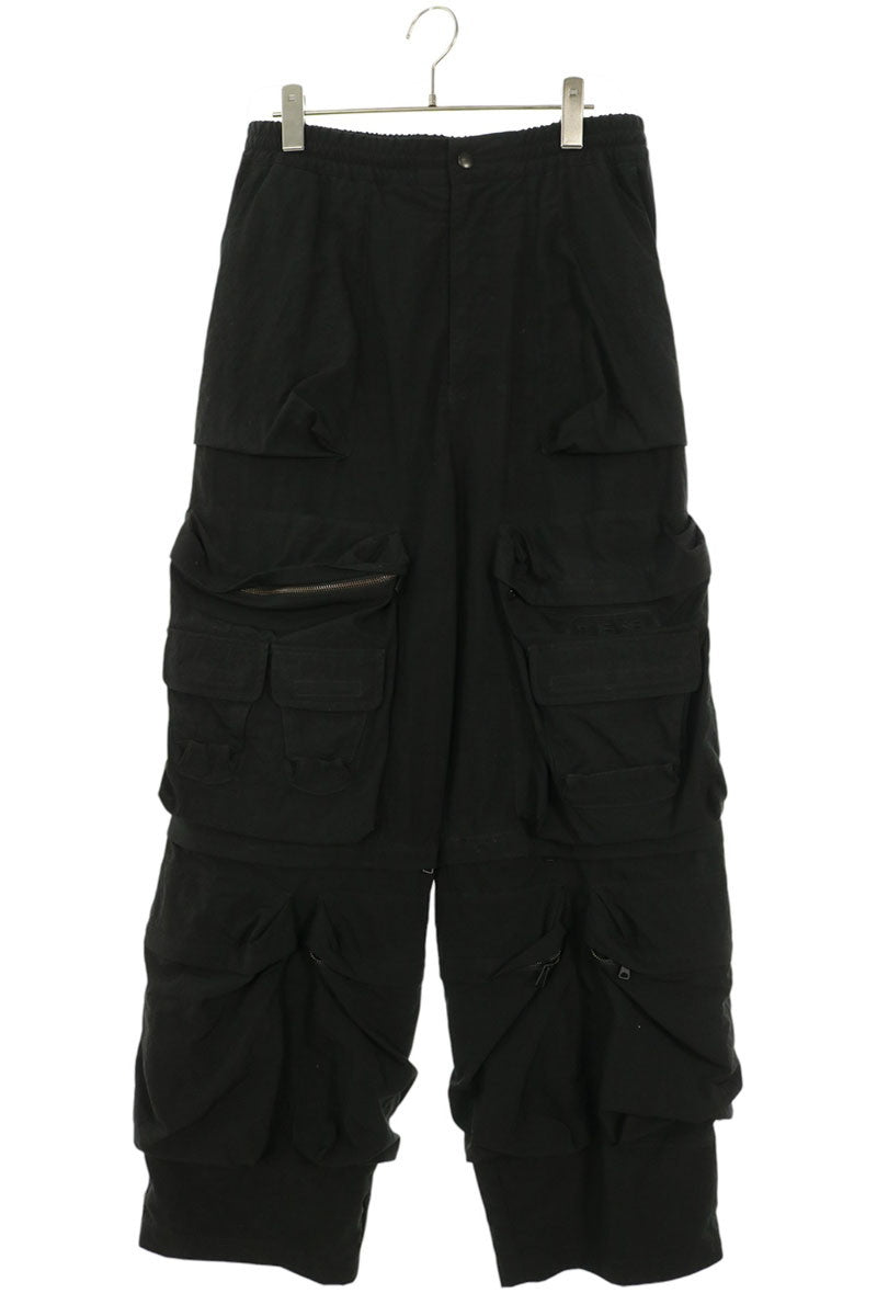 DIESEL Nylon Cargo Pants Black Size 44