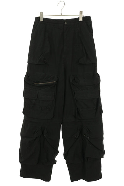 DIESEL Nylon Cargo Pants Black Size 44