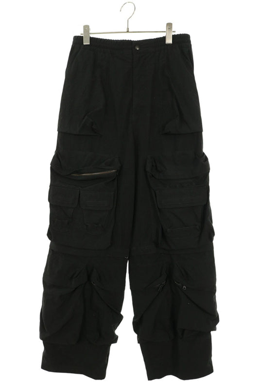 DIESEL Nylon Cargo Pants Black Size 44