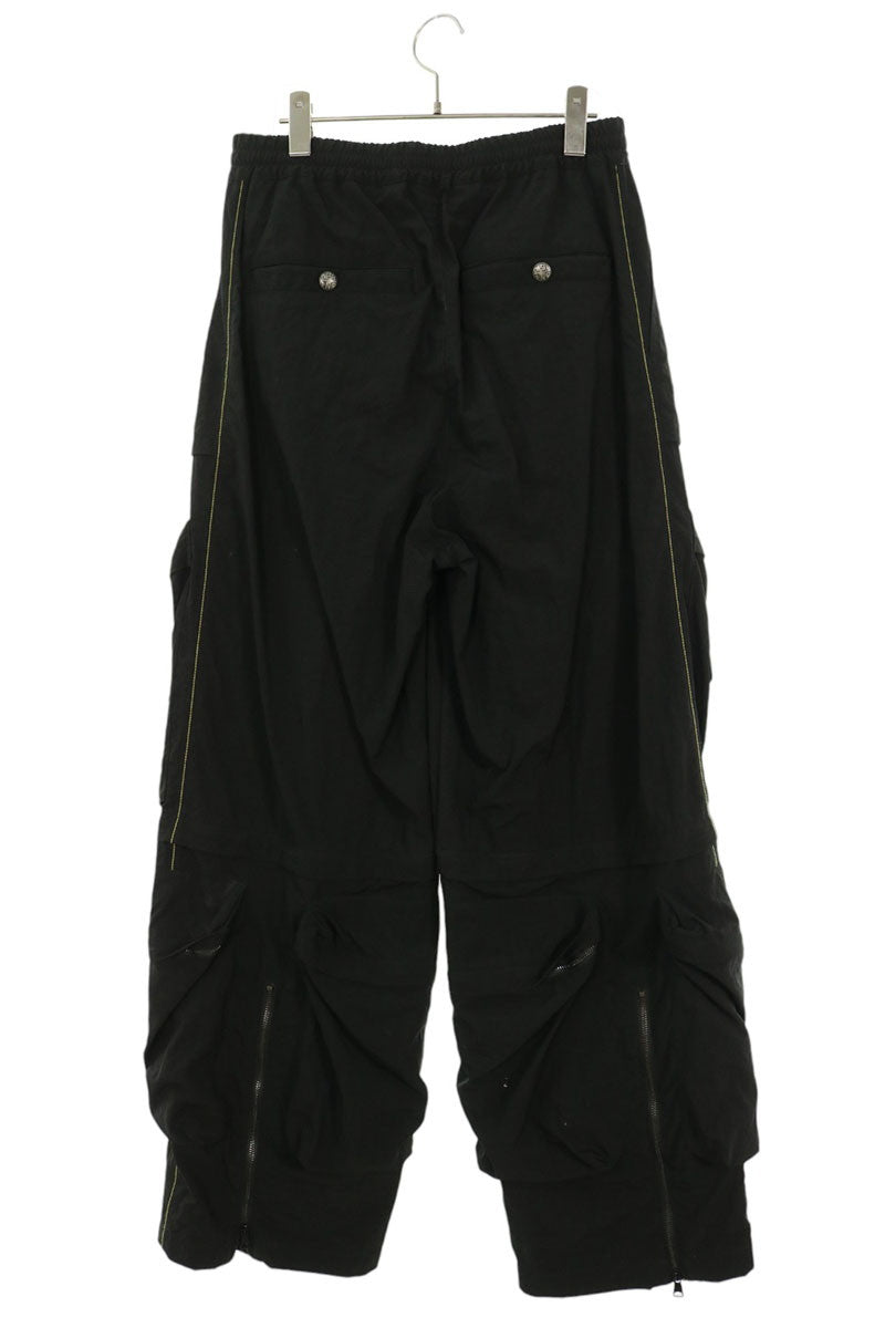 DIESEL Nylon Cargo Pants Black Size 44