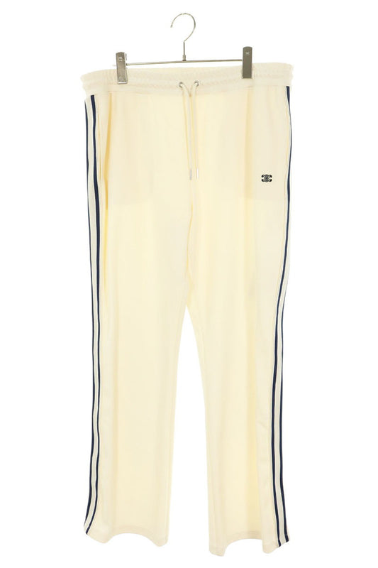 CELINE Triomphe Flare Side Line Pants Off-White Size XL