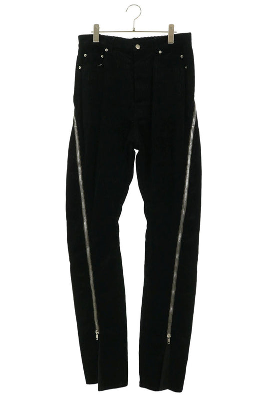 Rick Owens Corduroy Bolan Banana Zip Pants Black Size 30