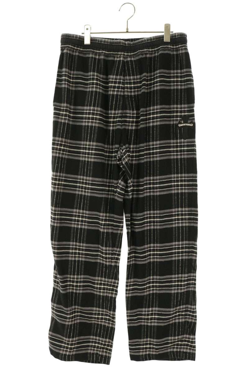 Chrome Hearts Cross Patch Check Pants Black Size L