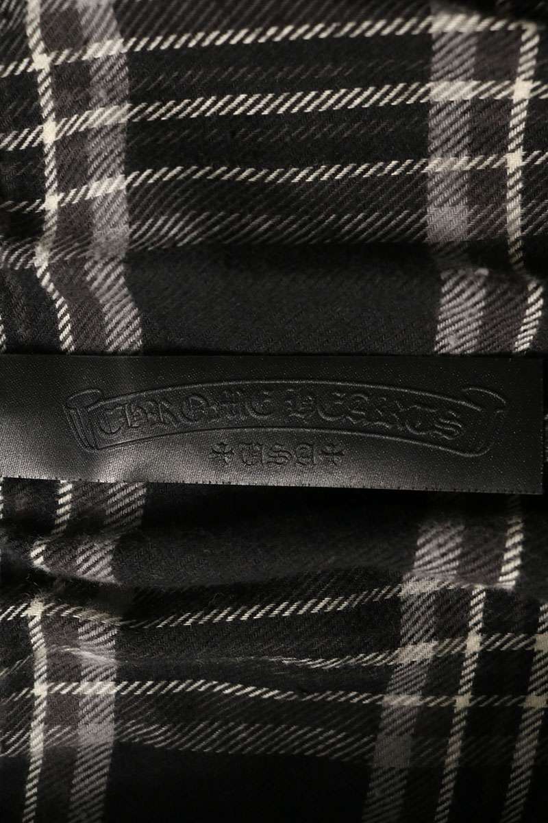 Chrome Hearts Cross Patch Check Pants Black Size L