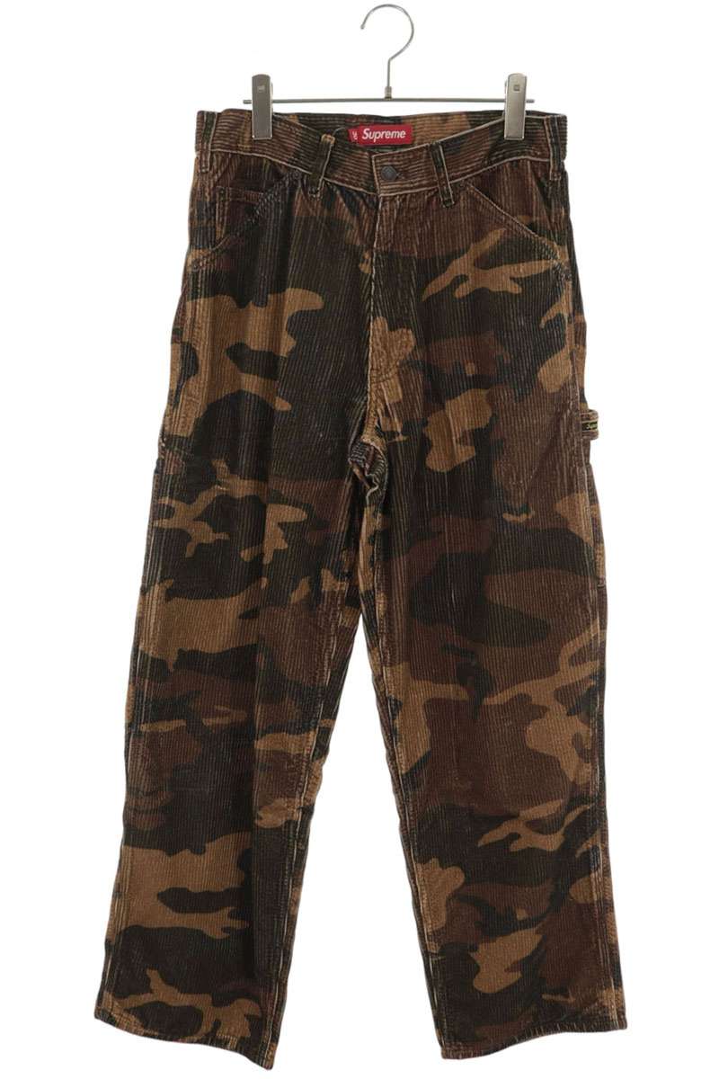 SUPREME 25AW Wide Wale Corduroy Painter Pants Brown Size 30