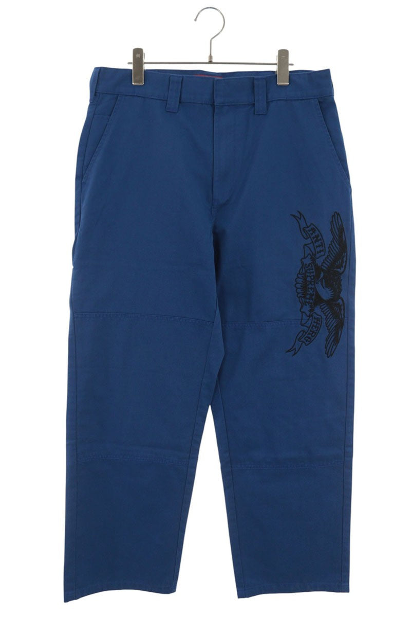 SUPREME 25AW x ANTIHERO Logo Embroidered Pants Blue Size 32