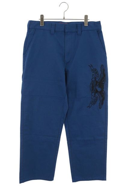 SUPREME 25AW x ANTIHERO Logo Embroidered Pants Blue Size 32