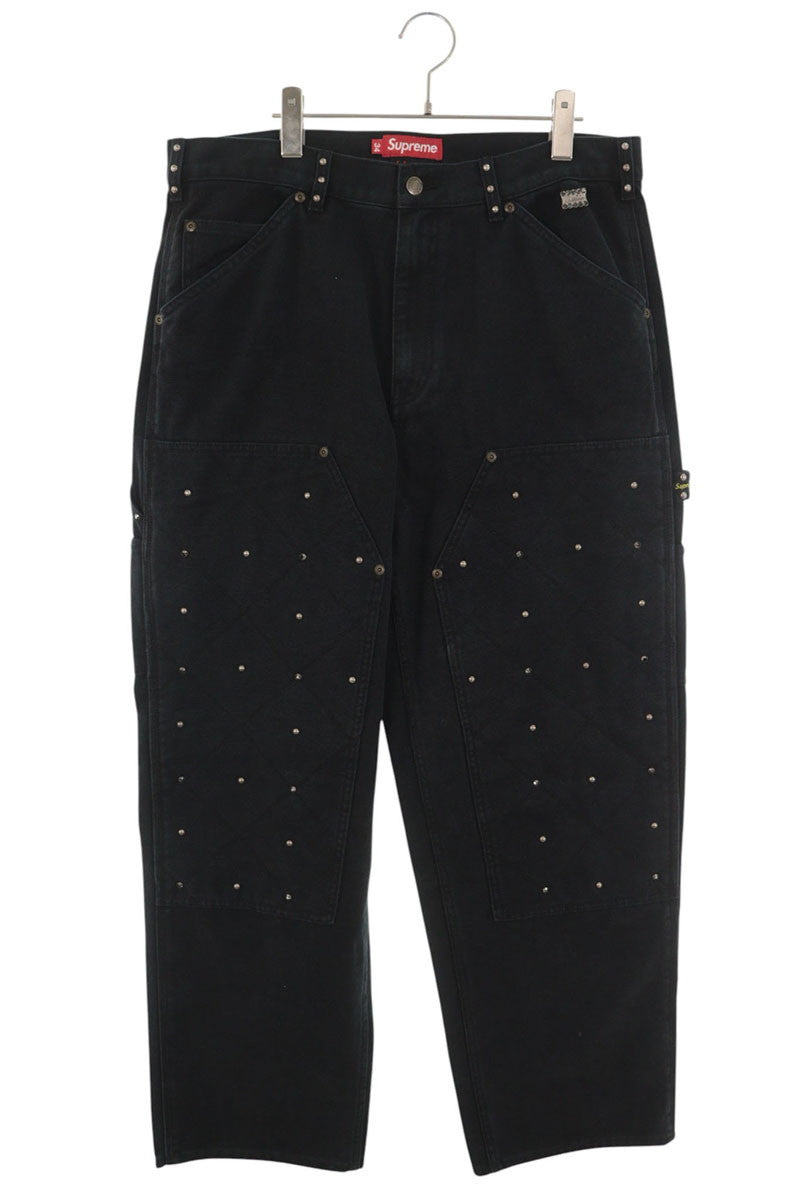 SUPREME 25AW b.b. Simon Quilted Studs Pants Black Size 34