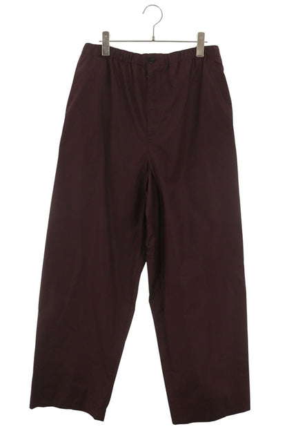 JILSANDER Nylon Wide Pants Bordeaux Size 48