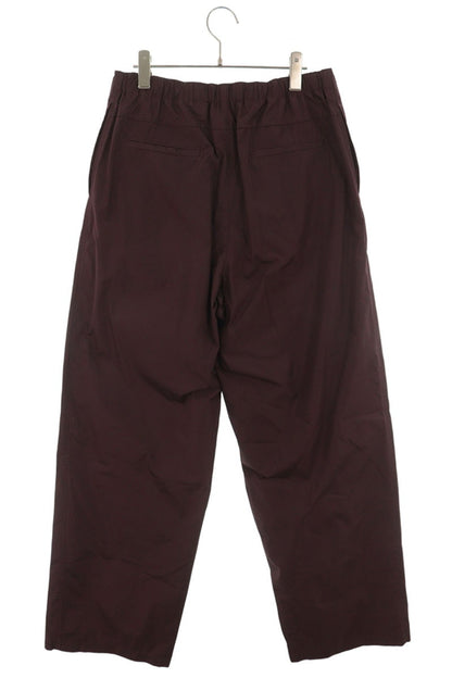 JILSANDER Nylon Wide Pants Bordeaux Size 48