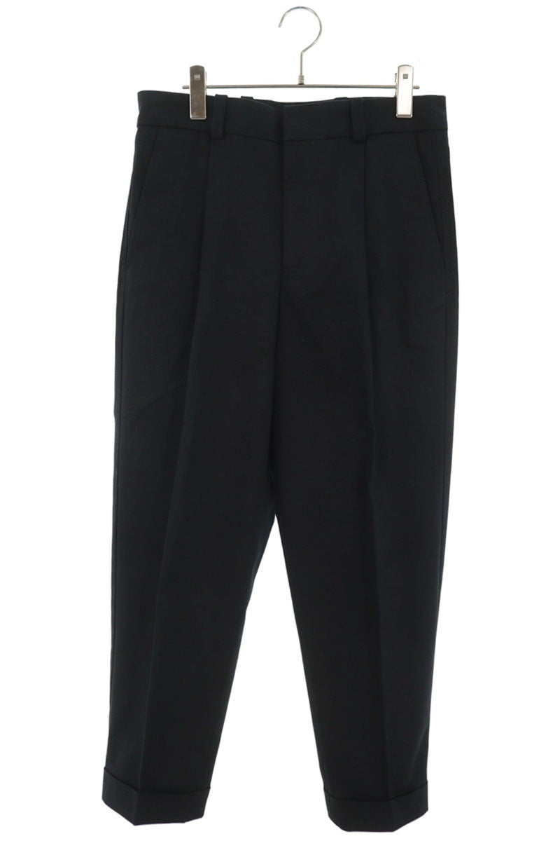 ACNE STUDIOS Relaxed Cotton Blend Slacks Black Size 44