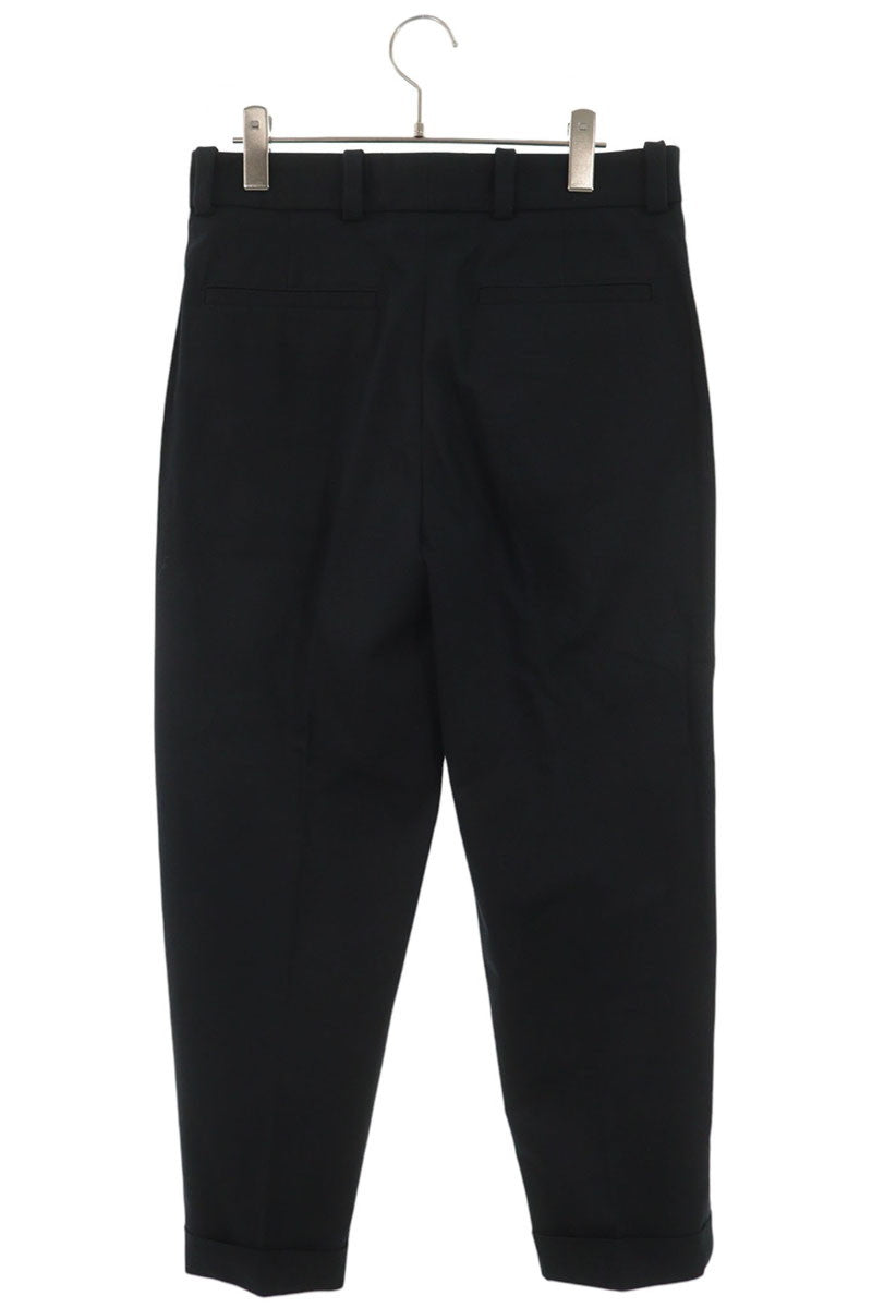 ACNE STUDIOS Relaxed Cotton Blend Slacks Black Size 44