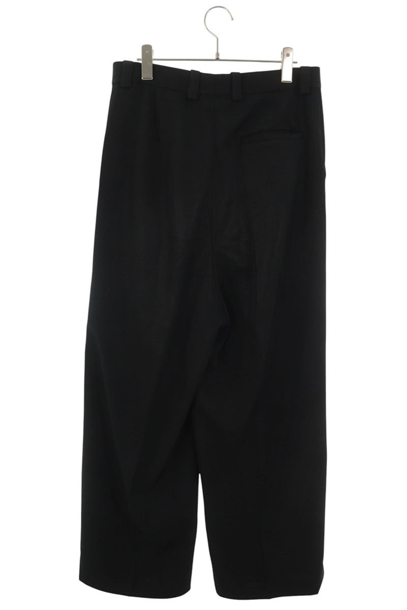 BALENCIAGA Wide Slacks Black Size XS