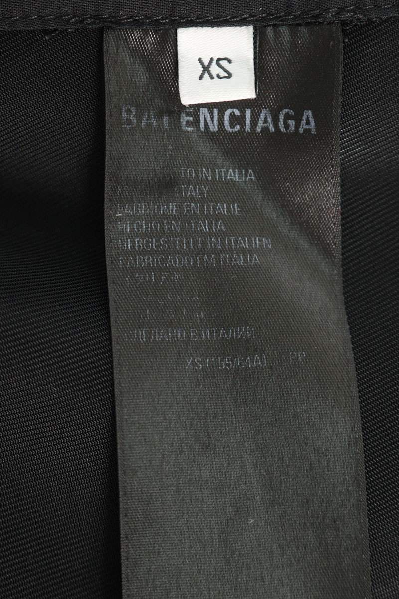 BALENCIAGA Wide Slacks Black Size XS