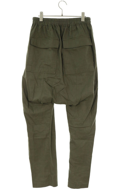 Rick Owens Drawstring Sarouel Cotton Pants Green Size 48