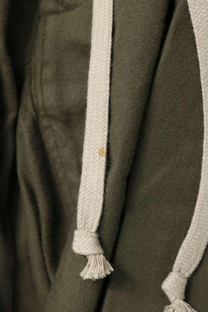 Rick Owens Drawstring Sarouel Cotton Pants Green Size 48