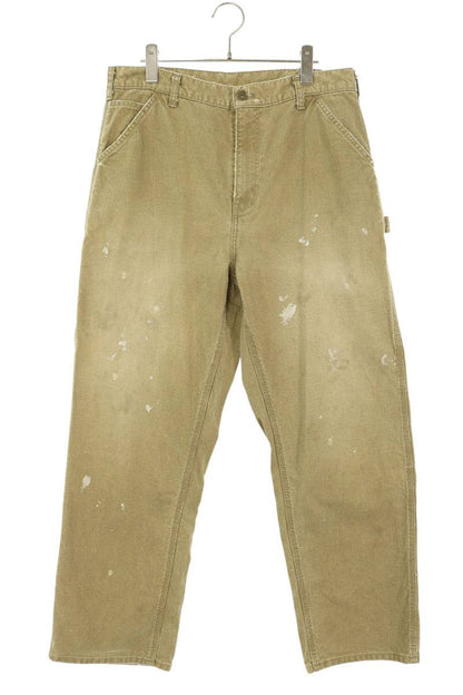 SWJP Distressed Painted Carpenter Pants Beige Size L