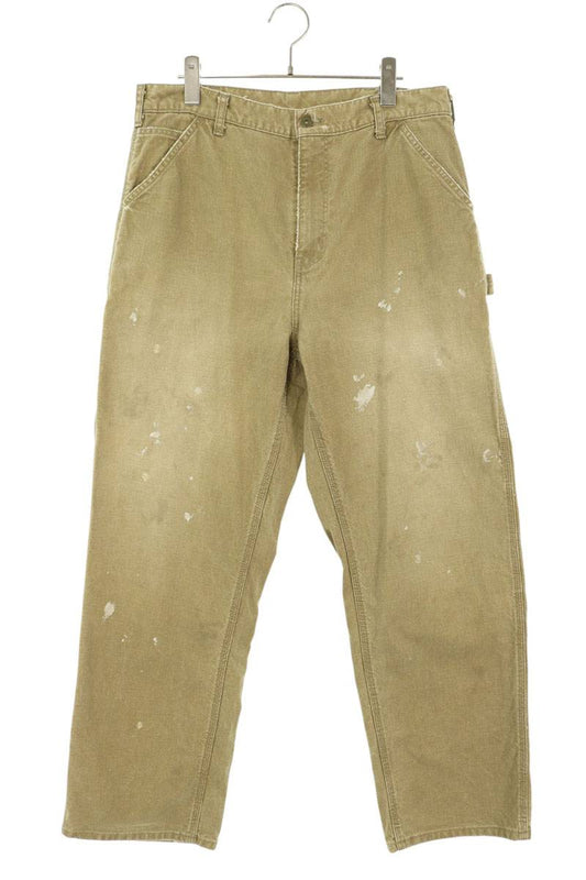 SWJP Distressed Painted Carpenter Pants Beige Size L