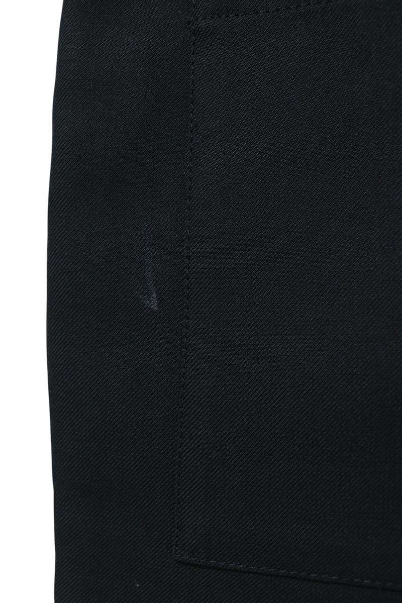 JILSANDER Cropped Back Button Wide Pants Black Size 48