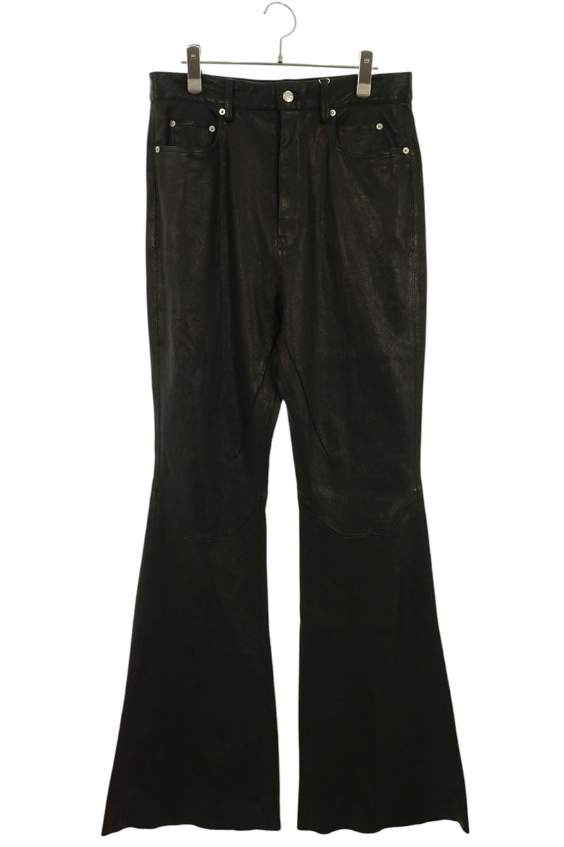 Rick Owens 25SS Bolan Bootcut Leather Boots Black Size 30