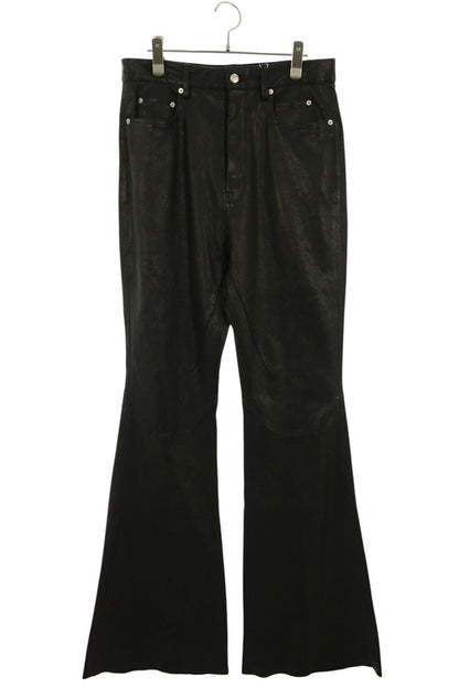 Rick Owens 25SS Bolan Bootcut Leather Boots Black Size 30