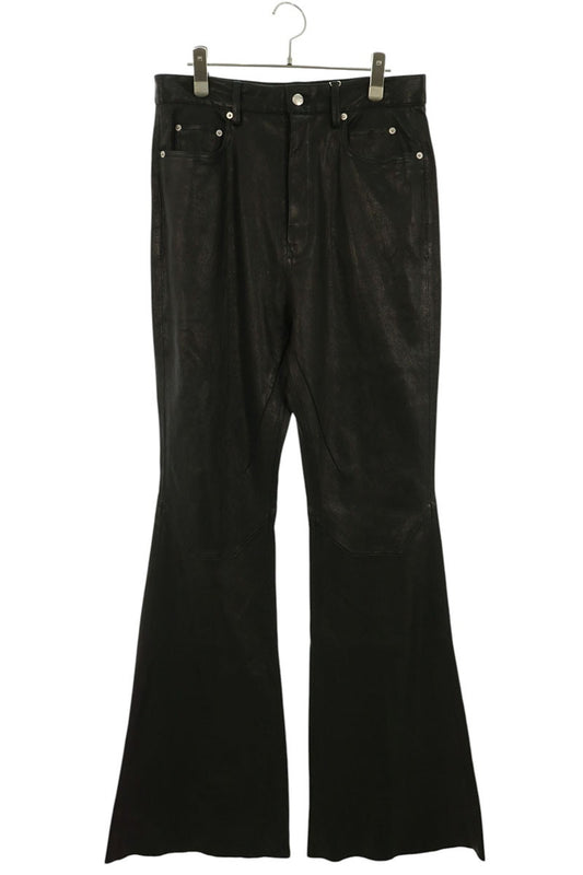 Rick Owens 25SS Bolan Bootcut Leather Boots Black Size 30
