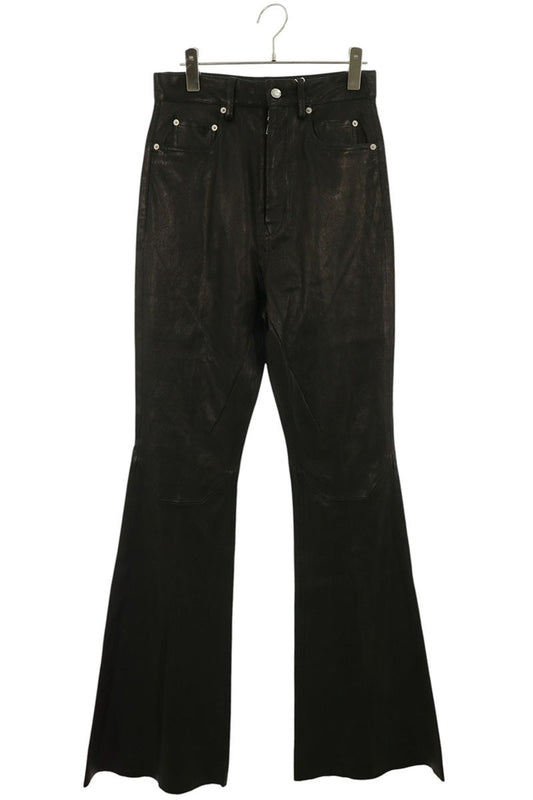 Rick Owens 25SS Bolan Bootcut Leather Boots Black Size 27