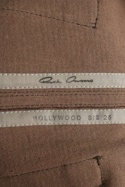 Rick Owens 25SS Bolan Bootcut Leather Boots Brown Size 27