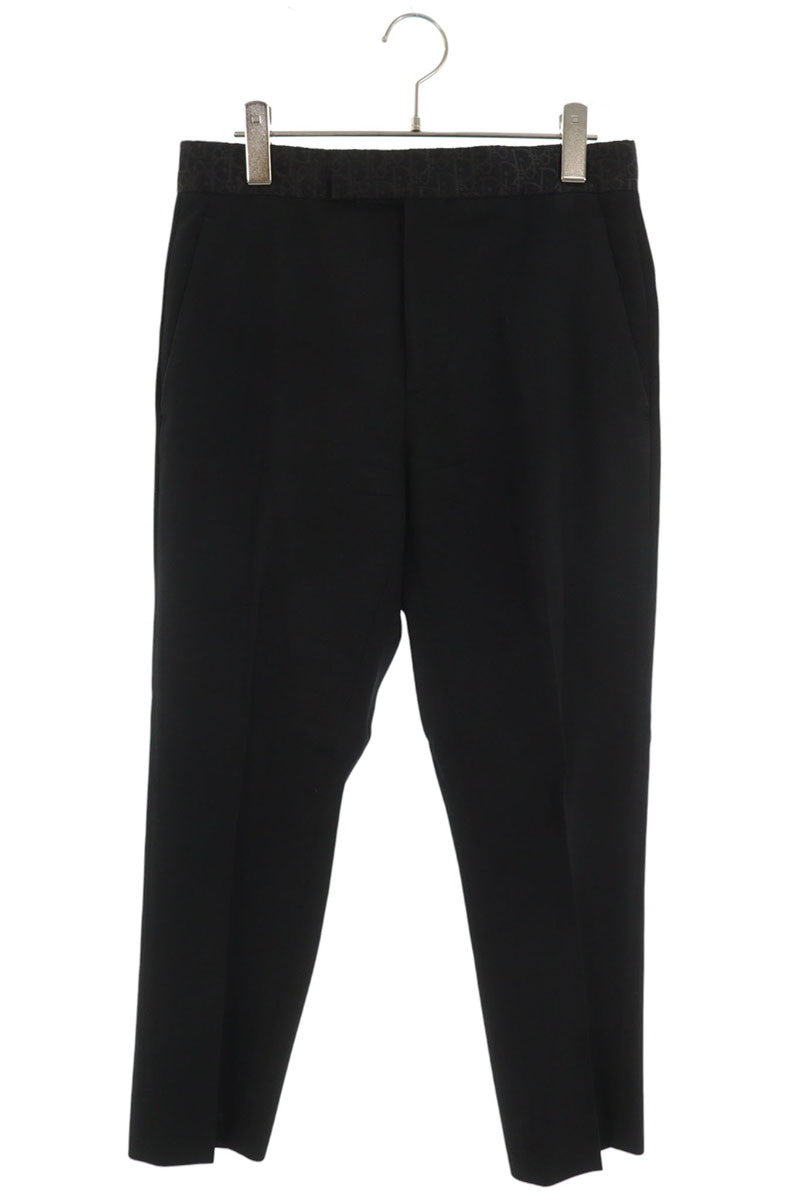 DIOR Wool Slacks Black Size 44