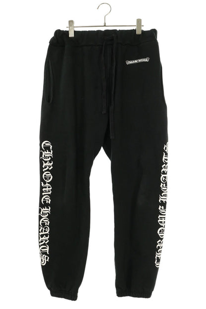 Chrome Hearts Side Logo Print Sweatpants Black Size M