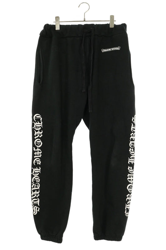 Chrome Hearts Side Logo Print Sweatpants Black Size M